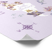 Dragon Knights Wereldkaart, Paarse Legends Wereldk Poster (Hoek)