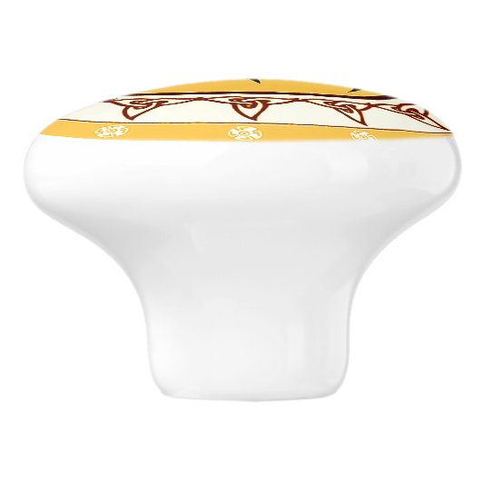 Dragon Knot 2 Keramische Knop (Zijkant)