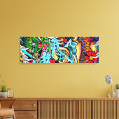 Dragon Koi Canvas Afdruk (Insitu (Woonkamer))