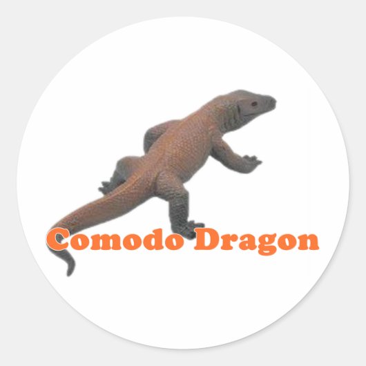 Dragon Komodo-serie Ronde Sticker (Voorkant)