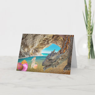 Dragon komt overeen met Wenskaart voor paasbunny Feestdagen Kaart