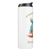 Dragon koppige deal met het schattig Schattig grap Thermosbeker (Gedraaid links)