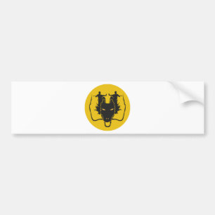 Dragon Kung fu Bumpersticker