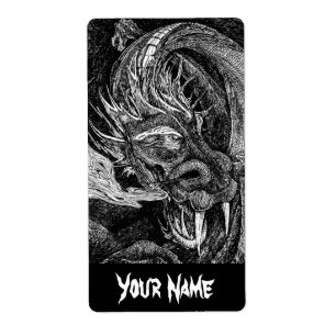 Dragon: label naam groot