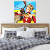 Dragon Lady Canvas Afdruk (Insitu (Slaapkamer))