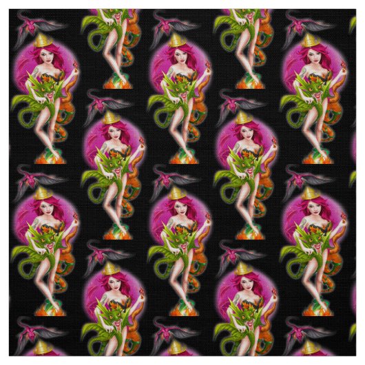 Dragon Lady Princess Fire Queen Stof (Swatch)