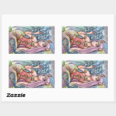 Dragon Lady Rechthoekige Sticker (Vel)