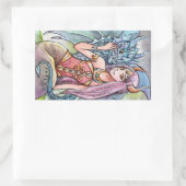 Dragon Lady Rechthoekige Sticker (Tas)