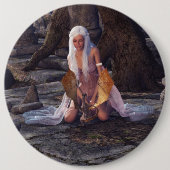 Dragon Lady Ronde Button 6,0 Cm (Voorkant)