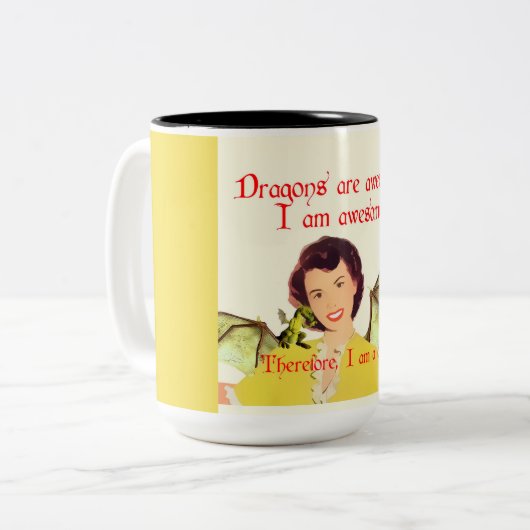Dragon Lady Tweekleurige Koffiemok (Voorkant links)