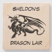  dragon Lair Stenen Onderzetter (Voorkant)
