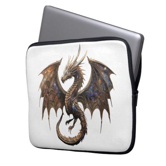 Dragon laptop sleeve (Voorkant Links)