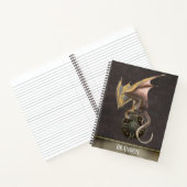 Dragon Leather Metal Gepersonaliseerde Viking Shie Notitieboek (Binnen)