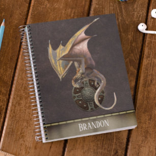Dragon Leather Metal Gepersonaliseerde Viking Shie Notitieboek
