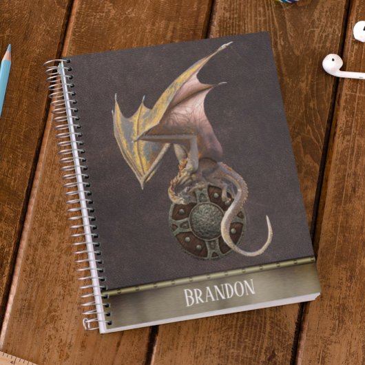 Dragon Leather Metal Gepersonaliseerde Viking Shie Notitieboek