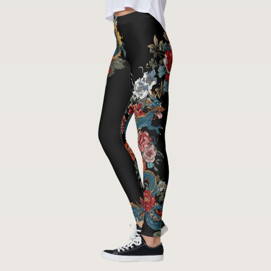Dragon Leggings in Japanese Tattoo Style  (Links)