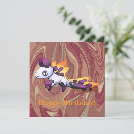 Dragon let’s Party  Kaart (Staand voorkant)