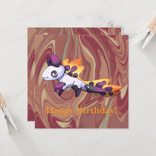 Dragon let’s Party  Kaart (Voorkant / Achterkant in situ)