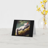 Dragon Li Cat Kaart (Gele Bloem)