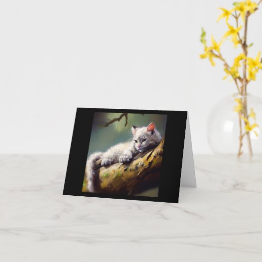 Dragon Li Cat Kaart (Gele Bloem)