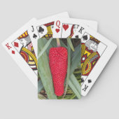 Dragon Lily Rood Zaad Hoofd Pokerkaarten (Achterkant)