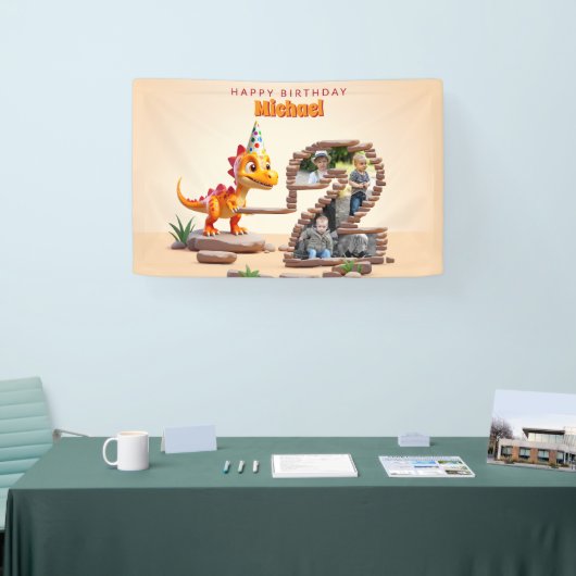 Dragon Little Dino | 2e verjaardag grote aantal fo Spandoek (Beurs)