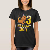 Dragon Lizard 3rd Birthday 3 Year Old Boy T-shirt (Voorkant)