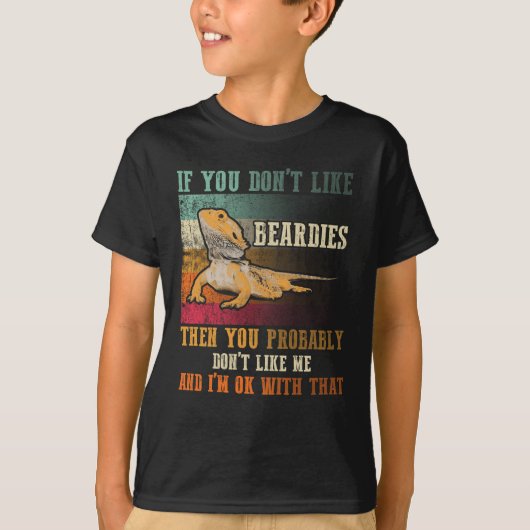 Dragon Lizard Beardies Lover  T-shirt (Voorkant)