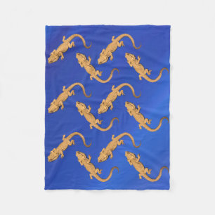 Dragon Lizard Fleece Blanket Throw Deken