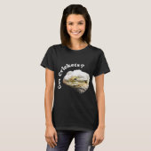 Dragon Lizard heeft crickets Reptile Pagona T-shirt (Voorkant volledig)