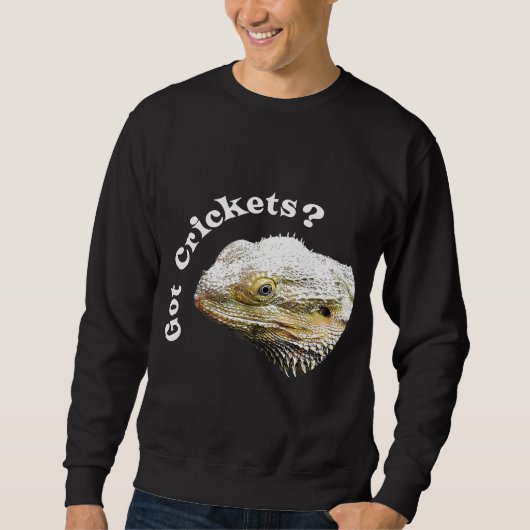Dragon Lizard heeft crickets Reptile Pagona Trui (Voorkant)