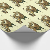 Dragon lopen cadeaupapier (Hoek)
