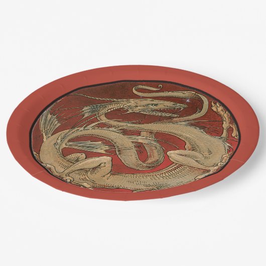 Dragon Lore - Art Nouveau Papieren Bordje (Gekanteld)