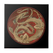 Dragon Lore Art Nouveau Tegeltje (Voorkant)