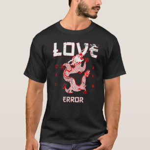 Dragon Love Fout Vogue Stijl T-shirt