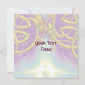 DRAGON LOVE Gouden Keltische Knopen Fantasie Kaart (Achterkant)