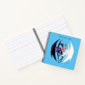 Dragon Love Heart Blue Notitieboek (Binnen)