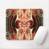 Dragon Love Heart Connection Mousepad Muismat (Met muis)