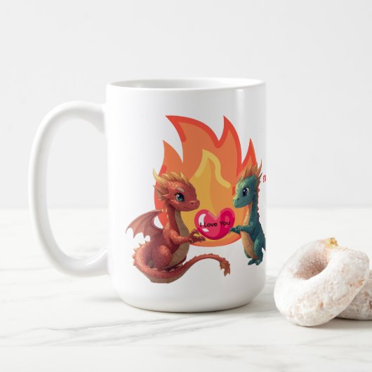 Dragon Love Mug Koffiemok (Met donut)