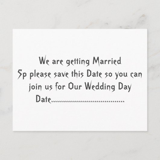 Dragon Love Save the Date Aankondigingskaart (Achterkant)