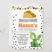 Dragon love tacos party kaart (Voorkant)