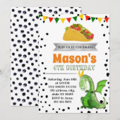 Dragon love tacos party kaart (Voorkant / Achterkant)