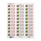 Dragon Love Valentijnsdag Adresetiketten d5 Etiket (Full Sheet)