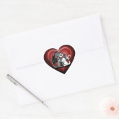 Dragon Lovepair Hart Sticker (Envelop)