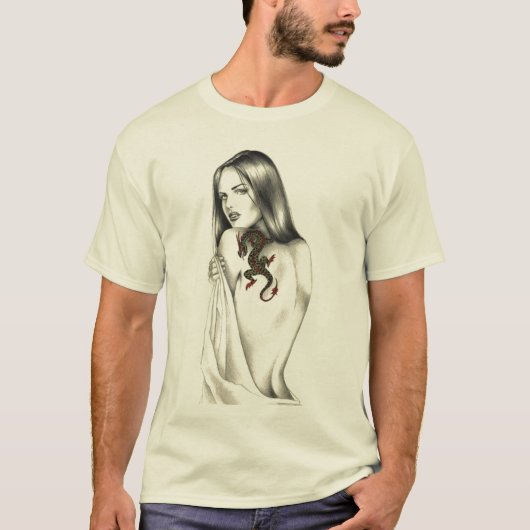 Dragon Lover - Mannen basis T-shirt (Voorkant)