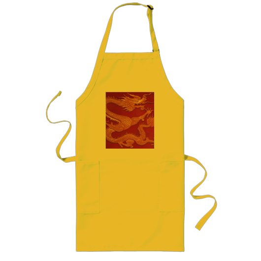 Dragon Luck Mall Apron Lang Schort (Voorkant)