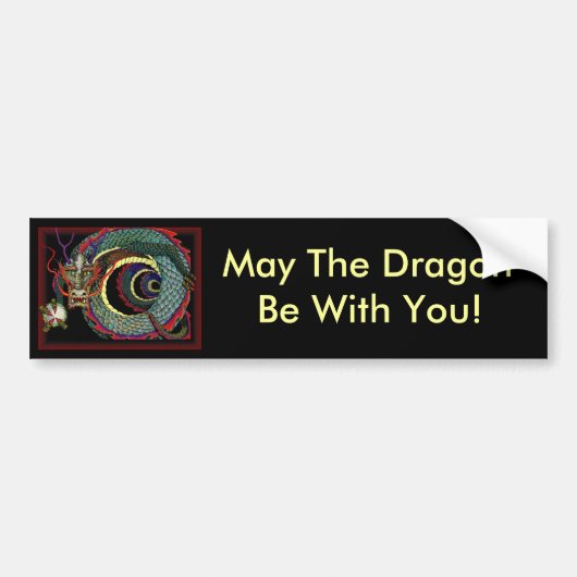 Dragon Luck Mall Bumpersticker (Voorkant)