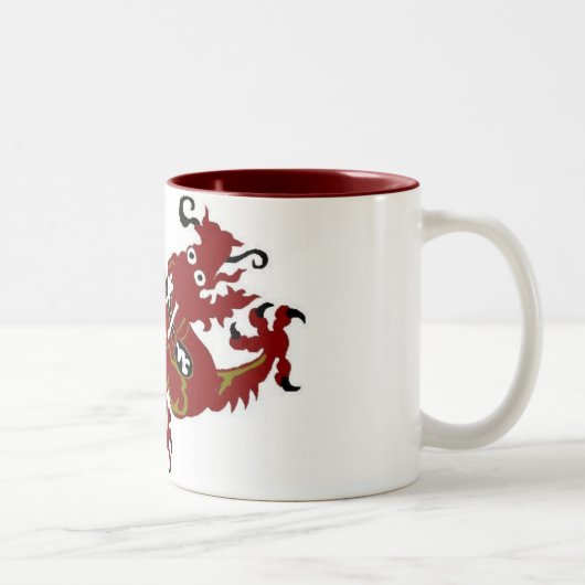 Dragon Luck Mall Tweekleurige Koffiemok (Rechts)