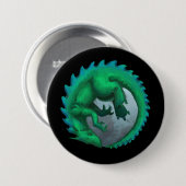 Dragon Maan Knop Ronde Button 7,6 Cm (Voorkant /achterkant)