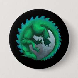 Dragon Maan Knop Ronde Button 7,6 Cm